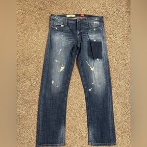 Pilcro and the Letterpress Women's Distressed Blue Jeans